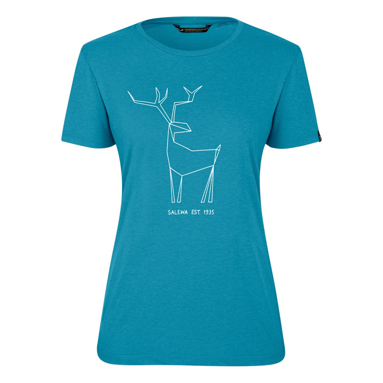 Camisetas Mujer Chile - Salewa Deer Dry Short Sleeve - Azules - LIOK-79682